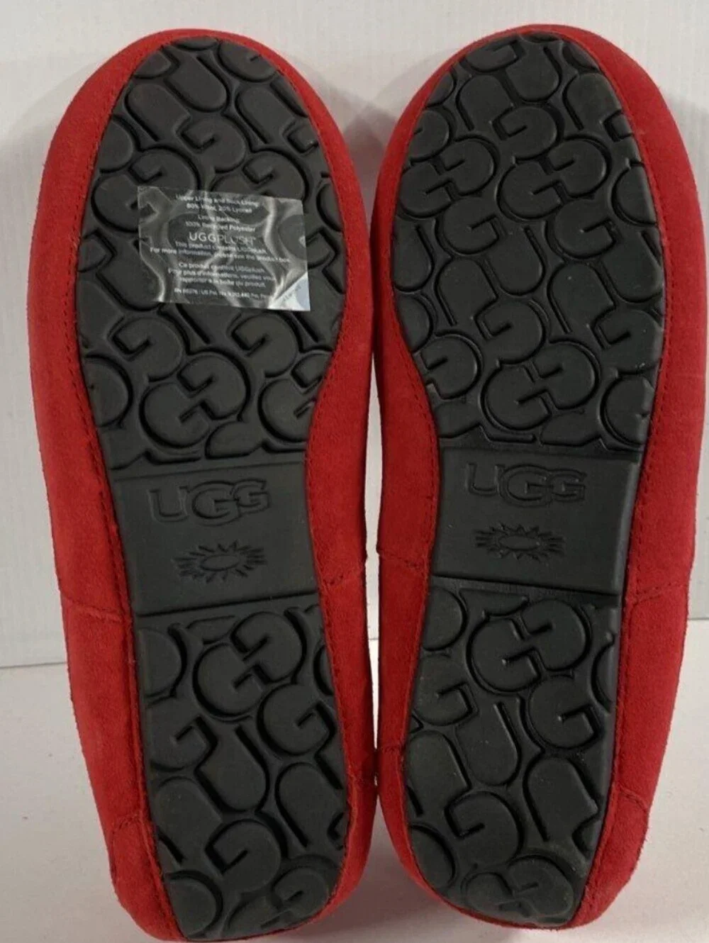 UGG Men's Ascot Moccasin Suede 'Samba Red' Slip Ons Size 11 NWOT